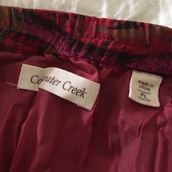 Coldwater Creek Paisley Print Red Skirt PL - Picture 3 of 6